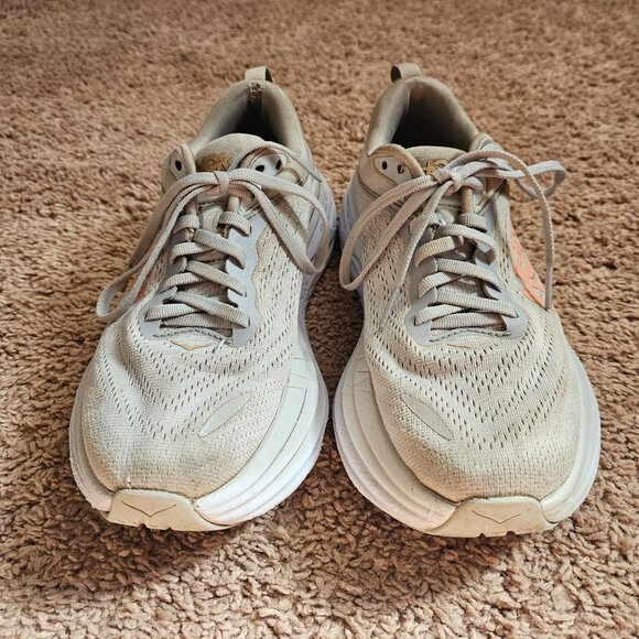 Hoka One One Bondi 8 Women's 7.5 B Shoes Gray Running Gym Sneakers 1127952 HMLR - Picture 9 of 10